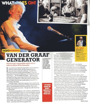 Van der Graaf Generator Mojo April 2016